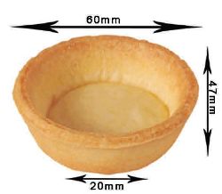 Gluten Free Neutral Pastry Shell 60mm