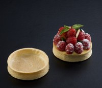 544 La Rose Noire - Vanilla Large Round Tart Shell  45 per box