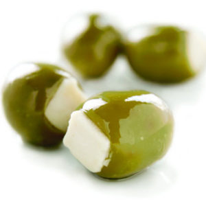 Green Olives stuffed with feta 2.5 kg tray