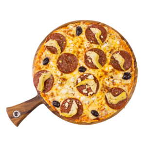 Pizza Topped - Pepperoni  Pizza 9" (12 per box)