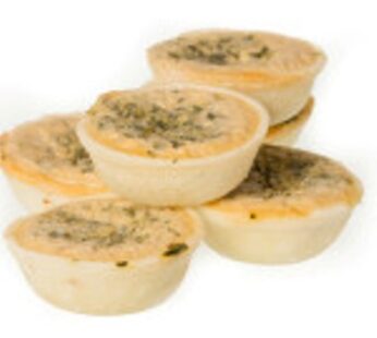 GLUTEN FREE Quiche – Spinach & Feta Party 6 pack (yf, ff, sf)