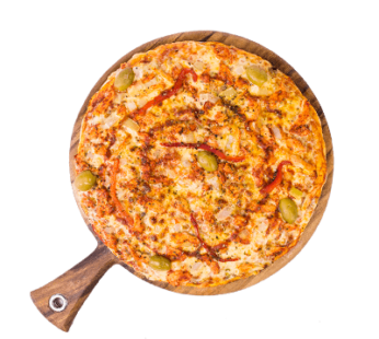 Pizza Topped – Spicy Chicken Pizza 11.5″ (6 per box)