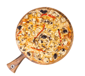 Pizza Topped – Vegetarian  Pizza 9″ (12 per box)